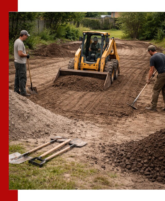 Планировка участка грунтом с вывозом и доставкой в Кинешме