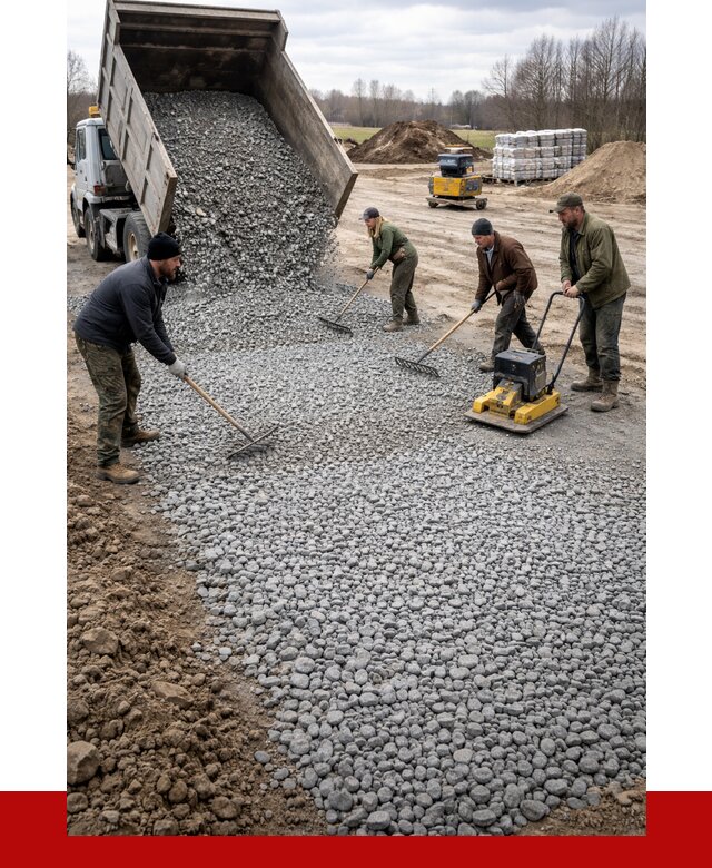 Устройство щебеночной подушки в Кинешме от 4548 р. ПРОНЕРУДКнш