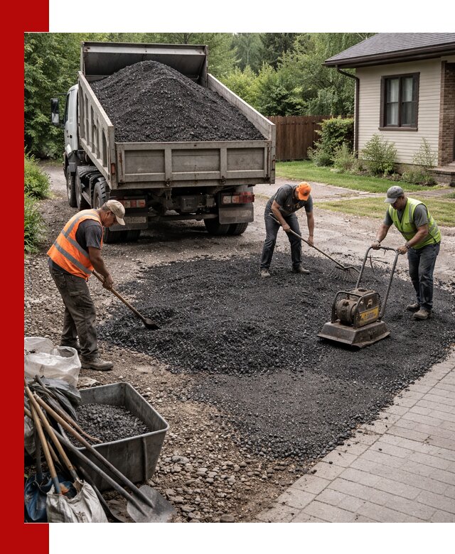 Асфальтовая крошка для двора с доставкой в Кинешме
